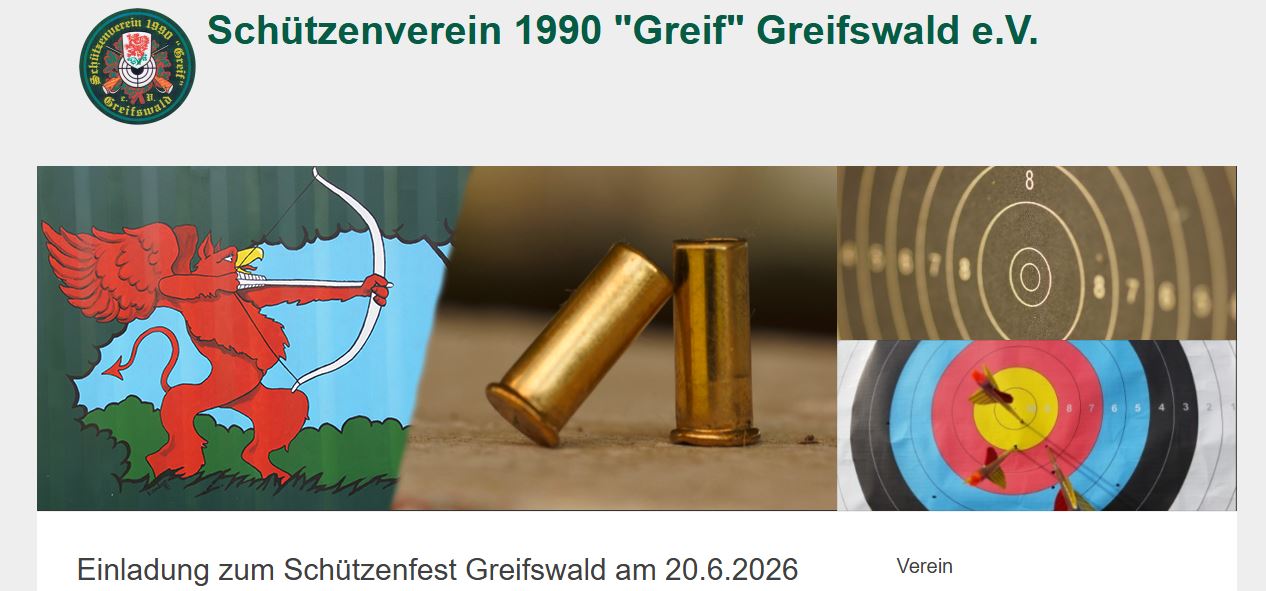 Wappen des Sch&uuml;tzenvereins Greifswald